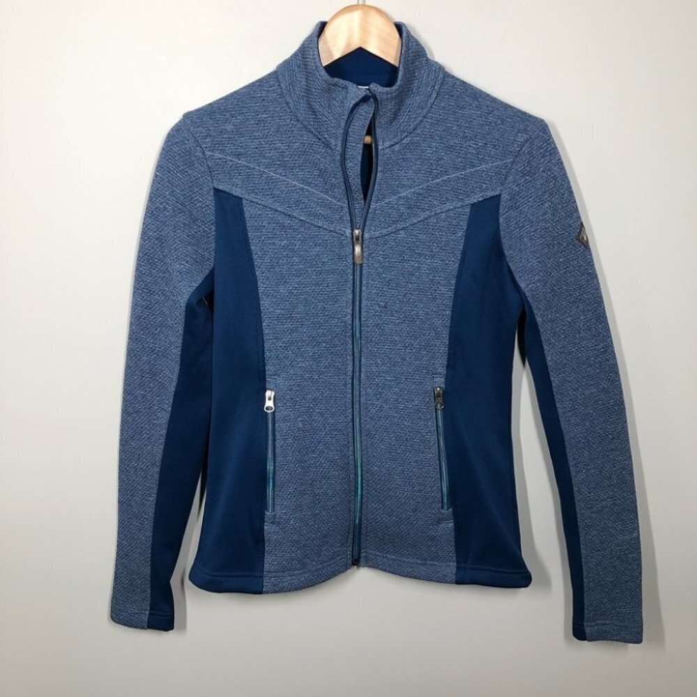 SPYDER Blue Encore  Full Zip Fleece Jacket‎ Mid Layer Size Small